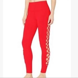 Alo Yoga Interlace in Cherry Pop. Barely worn, like new